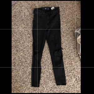 Hollister black skinny jeans